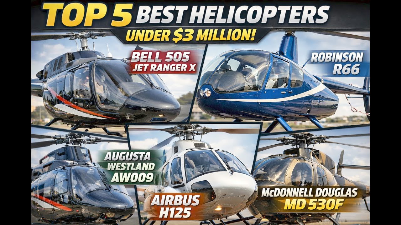 Top 5 Best Helicopters Under $3 Million | Luxury & Performance 🚁