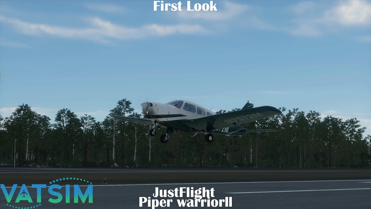 First look at the new Just flight piper warrior ll for X-Plane12.