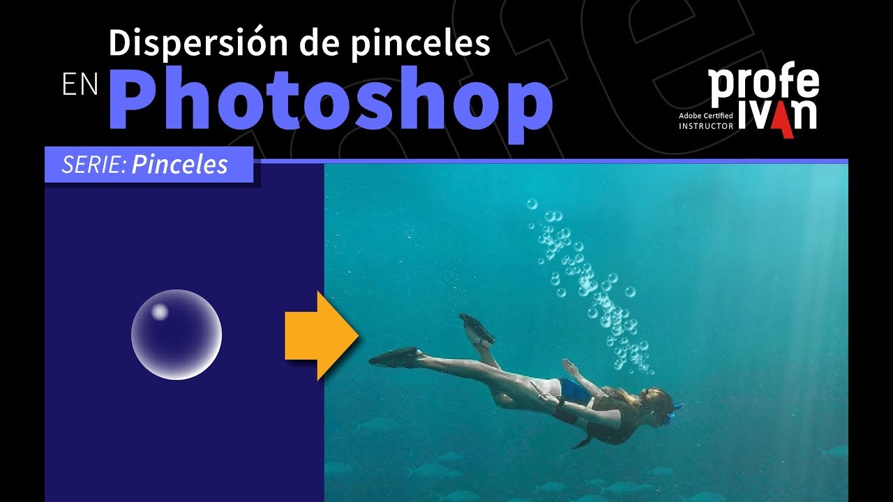 Dispersión de pinceles en Photoshop