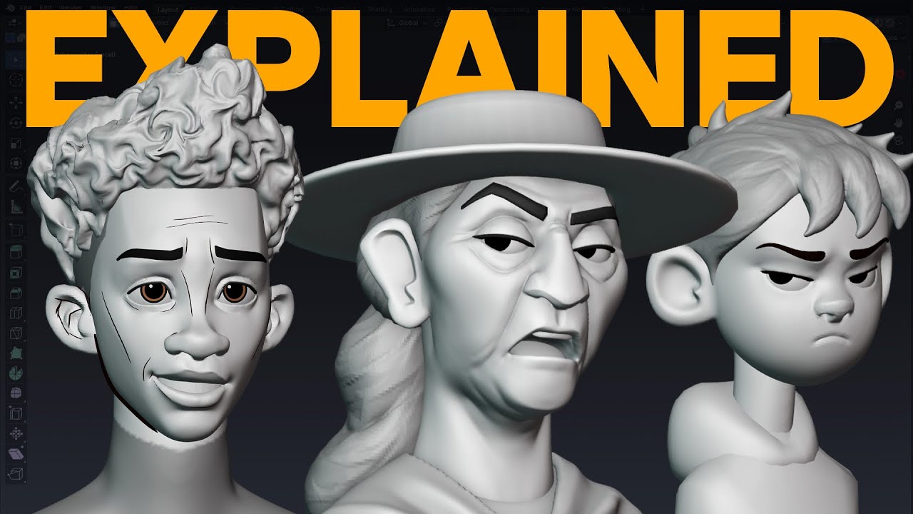 Character Sculpting In Blender EXPLAINED