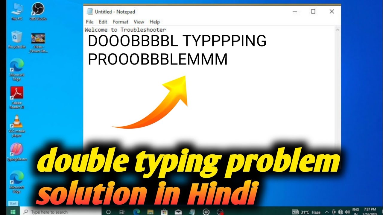 Keyboard double typing problem solution
