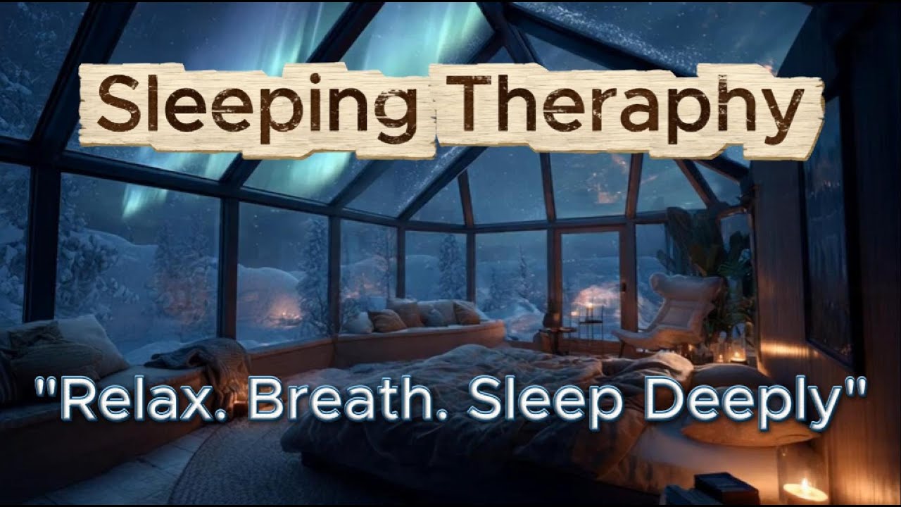 Deep Sleep - Fall Asleep Fast in a Cozy Glass Igloo in Snowy Mountains 🏔️ Piano Music 🎵