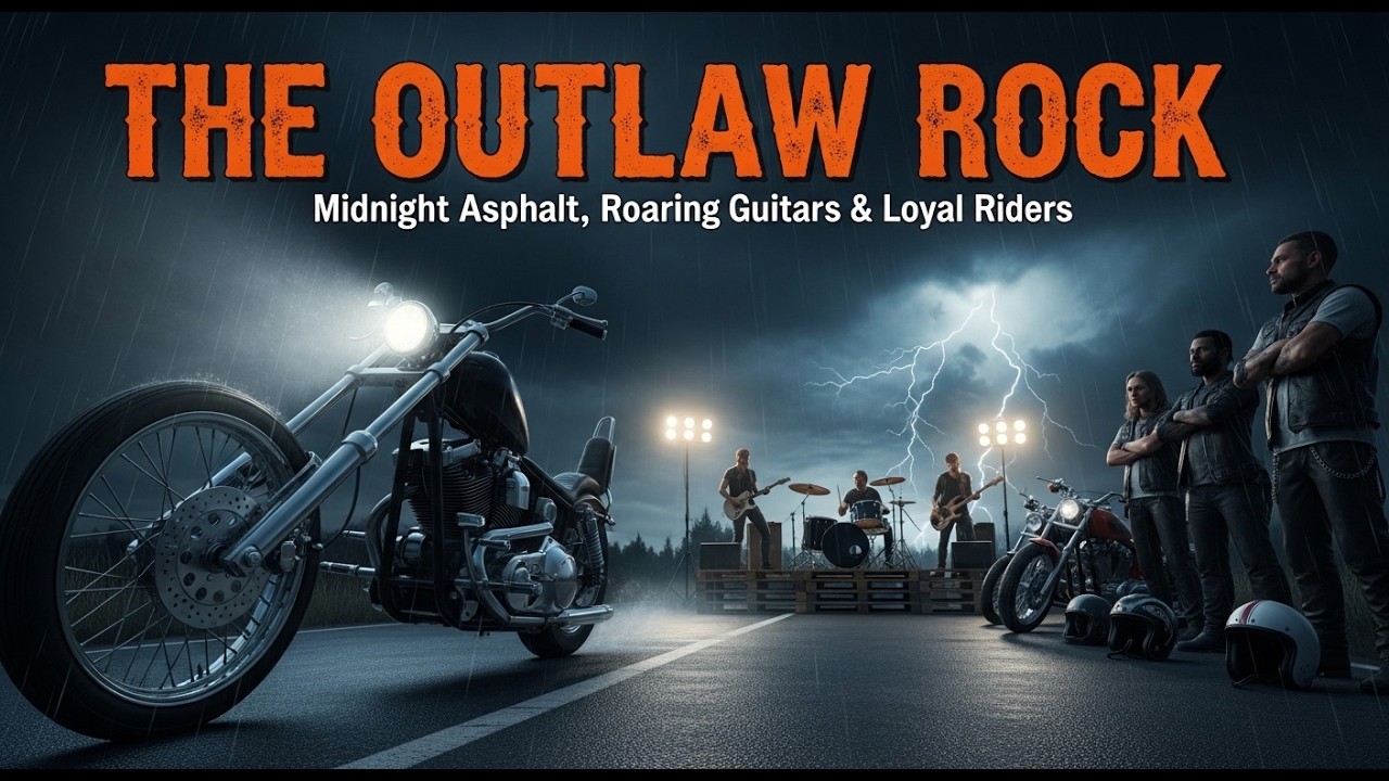 The Outlaw Rock 🔥 Midnight Asphalt, Roaring Guitars & Loyal Riders