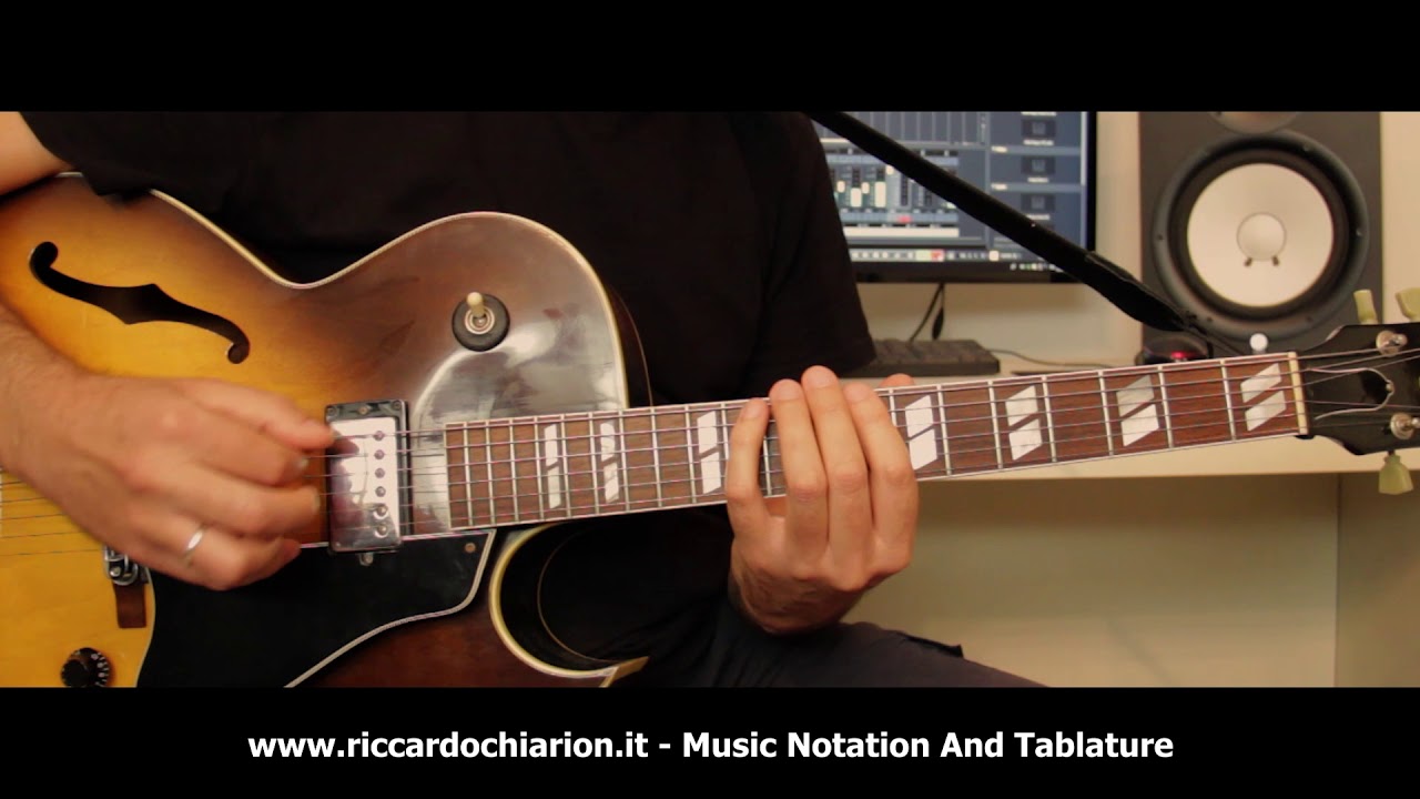 Jazz Guitar Etude #7 - Blue Bossa - Easy Improvisation