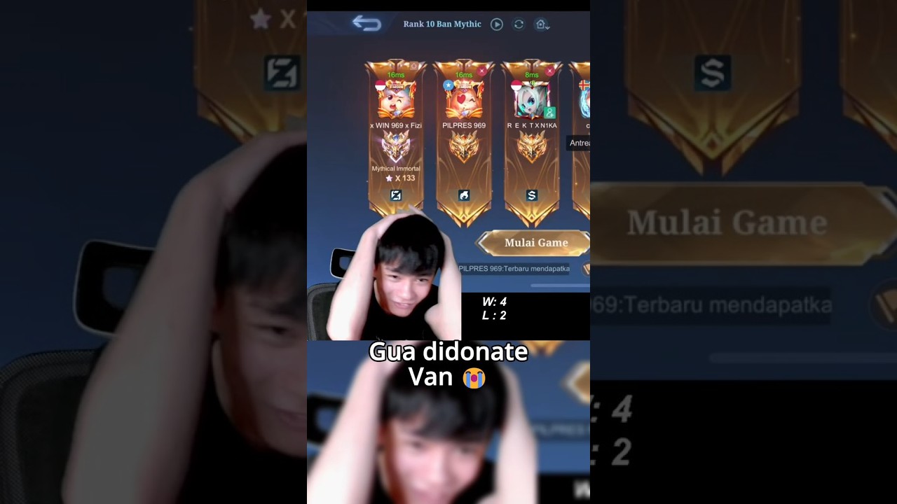 dapet 5M langsung ngeroast temen sendiri 😭 #streamerviral #streamerindo #mobilelegends @Erwinxwinn