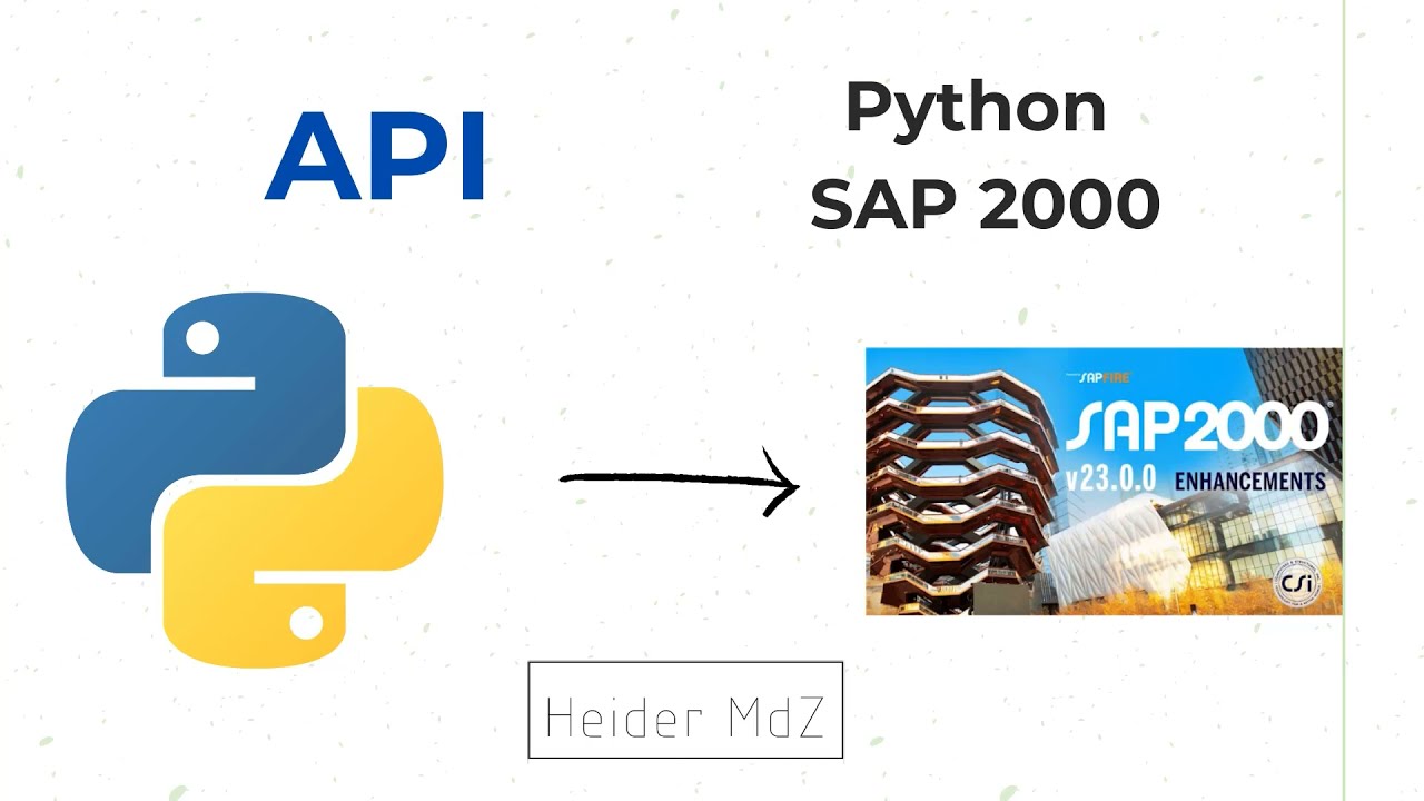 Vincular Python y CSI SAP 2000