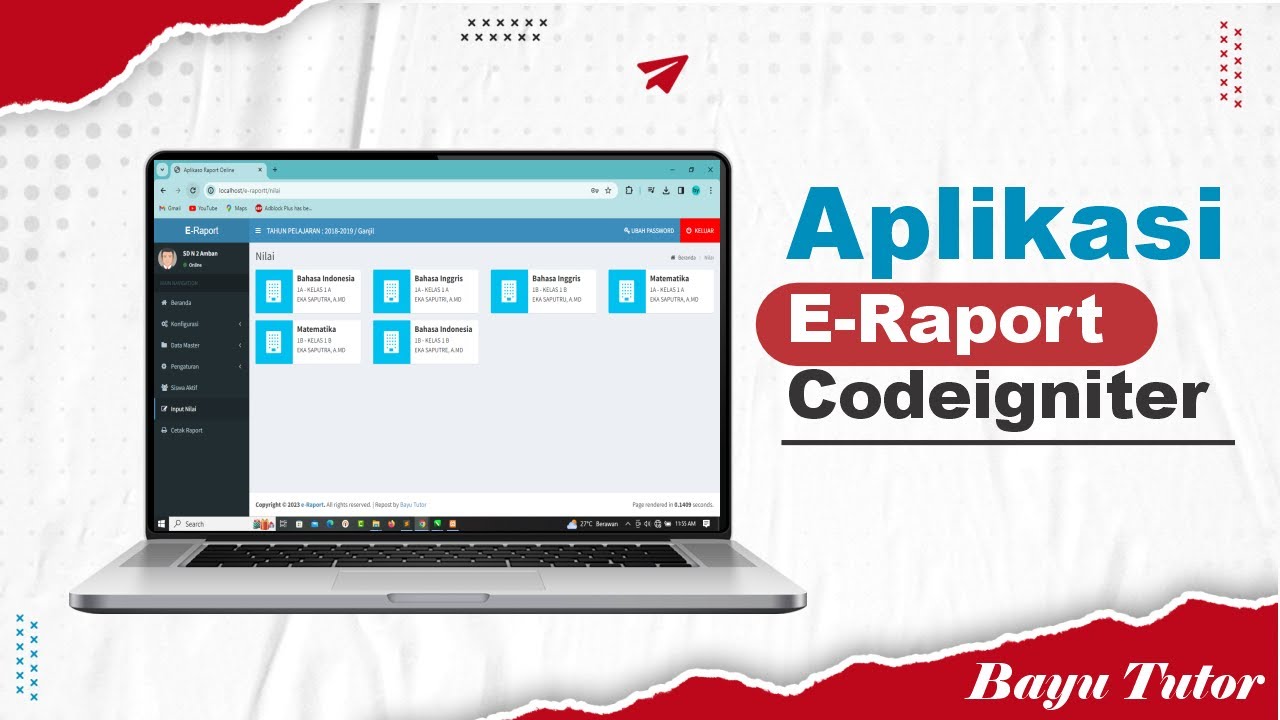 Aplikasi Raport Online berbasis web - CODEIGNITER