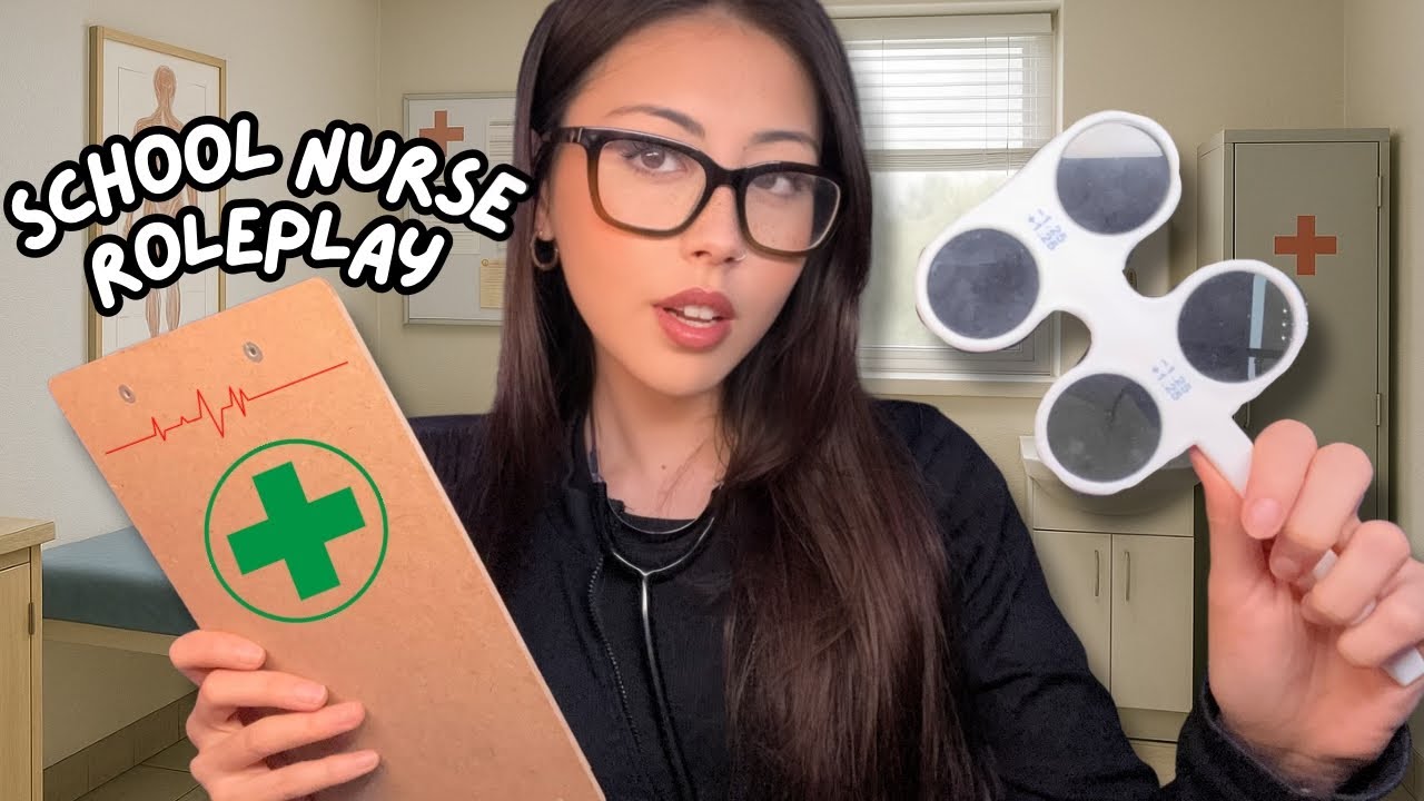 ASMR School Nurse Roleplay | Lice Check, Personal Attention, Skipping Class, Medical Exams