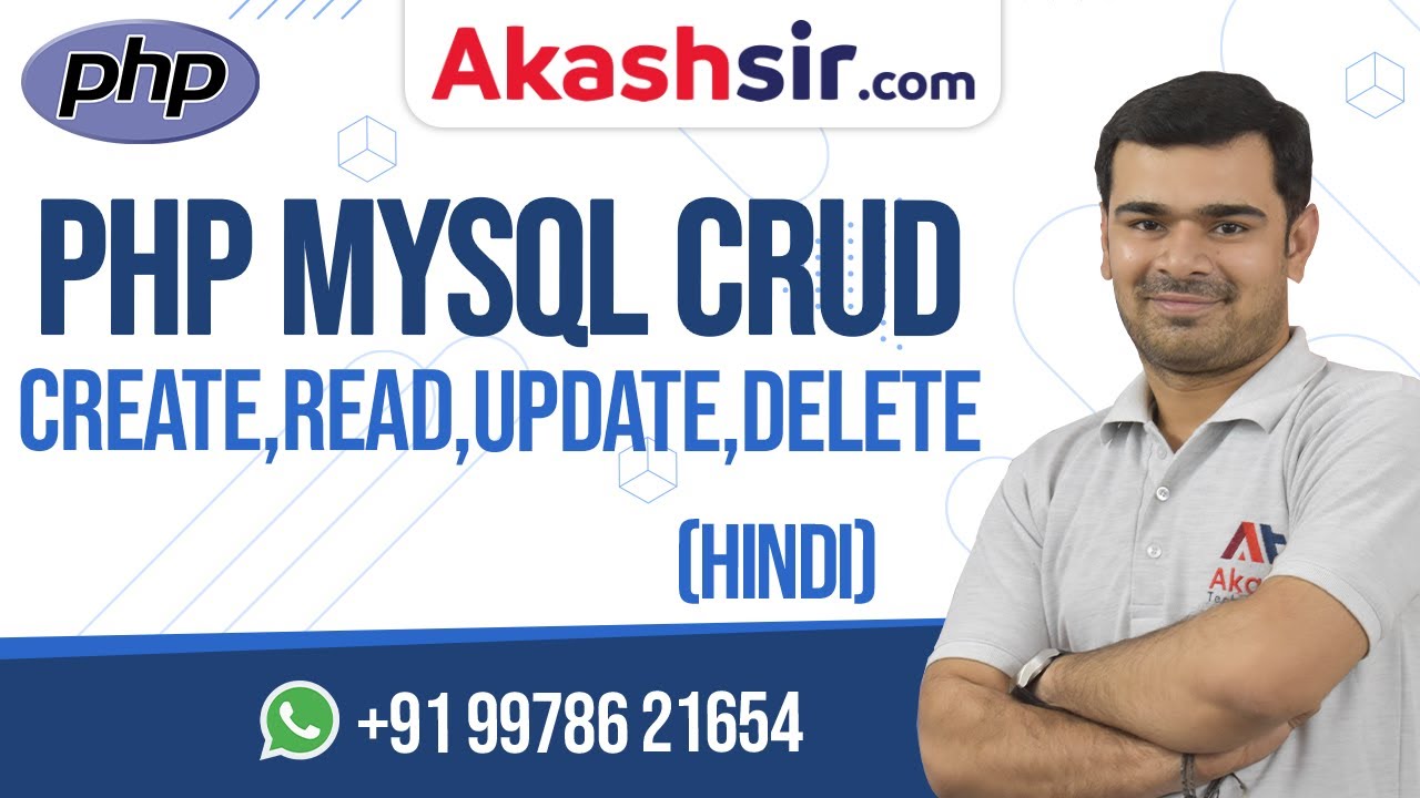PHP & Mysql CRUD Tutorial in Hindi | PHP Video