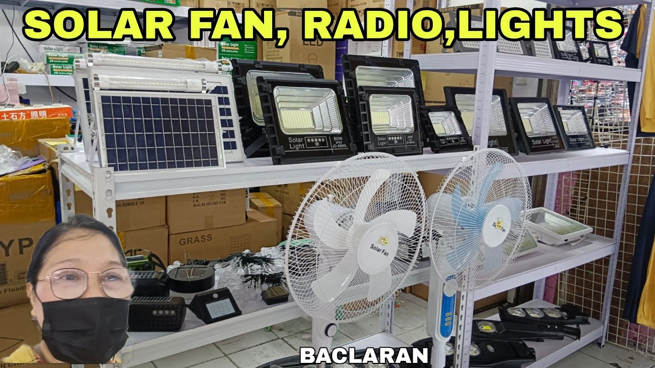 MURANG BILIHAN NG MGA SOLAR  FAN, LIGHTS  AND LED LIGHTS BACLARAN MALL #pasaycity  #solar #wholesale