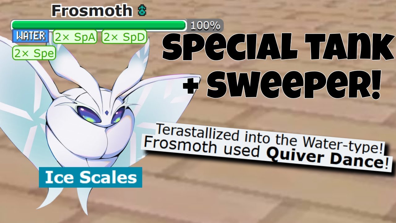 TERA WATER FROSMOTH DESTROYS ITS WEAKNESSES AND SWEEPS IN OU! POKEMON SCARLET AND VIOLET