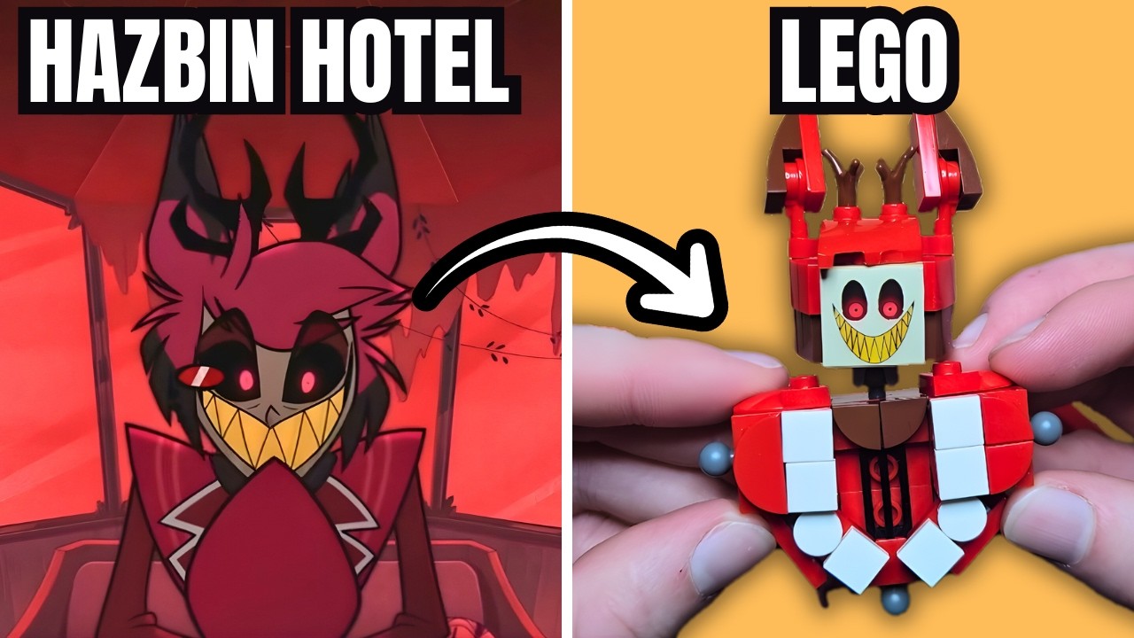 Я попытался собрать Аластора из Hazbin Hotel из Lego.