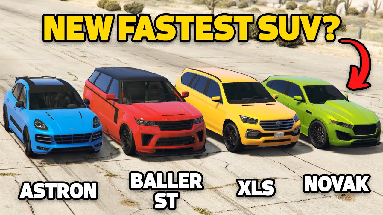 GTA 5 Online: ASTRON VS BALLER ST VS NOVAK VS XLS (WHICH IS FASTEST SUV?)