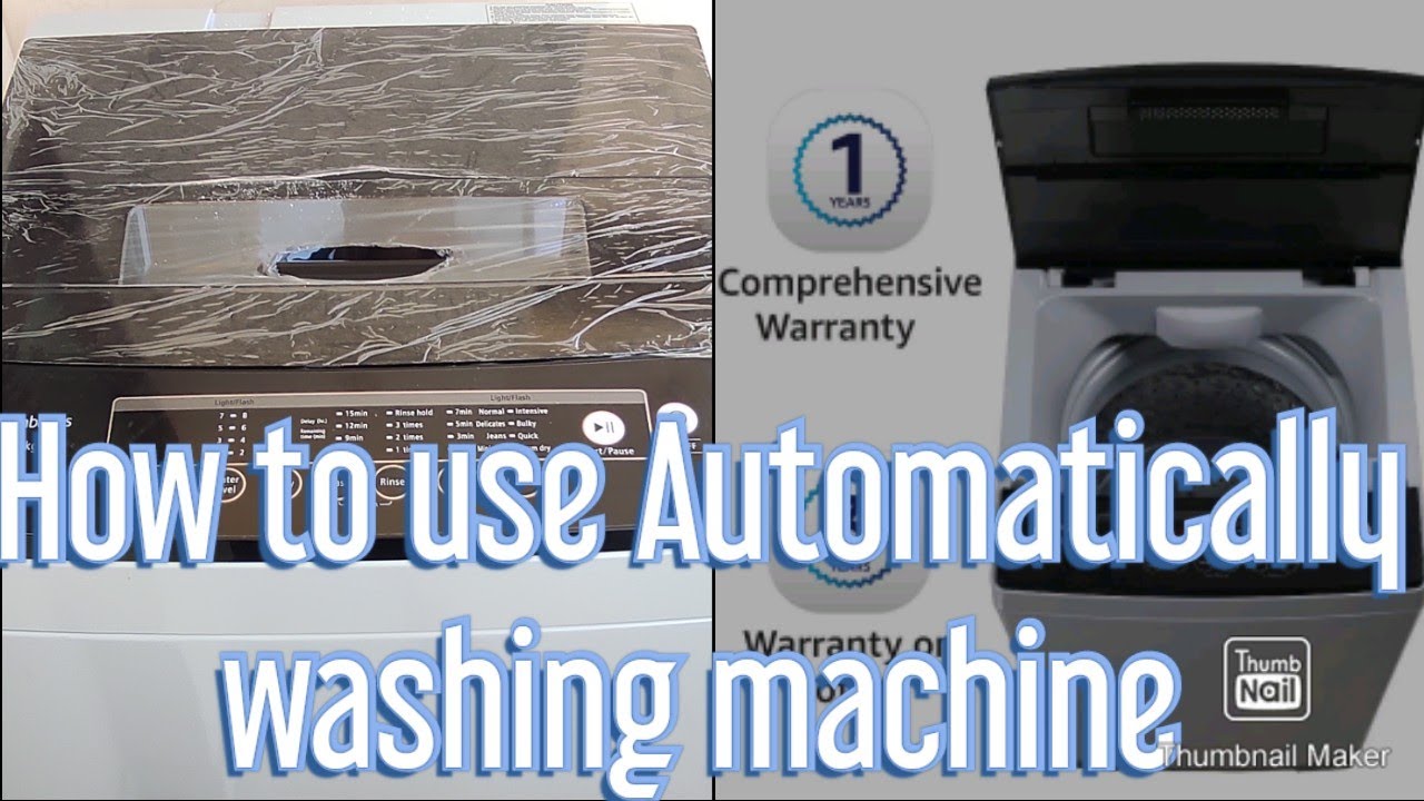 How to use Automatic Washing Machine Amazon Basics