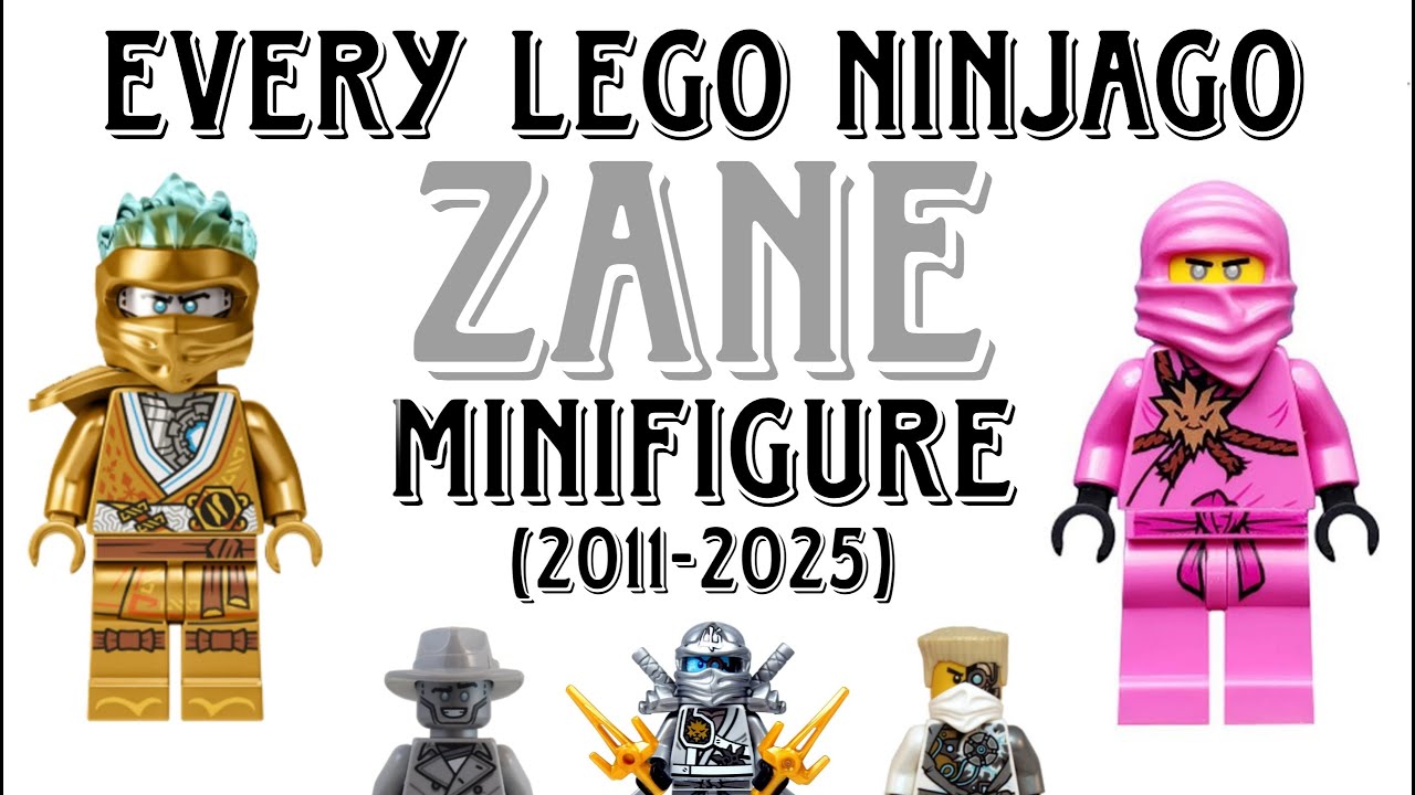 Every Lego Ninjago Zane Minifigure (2011-2025)