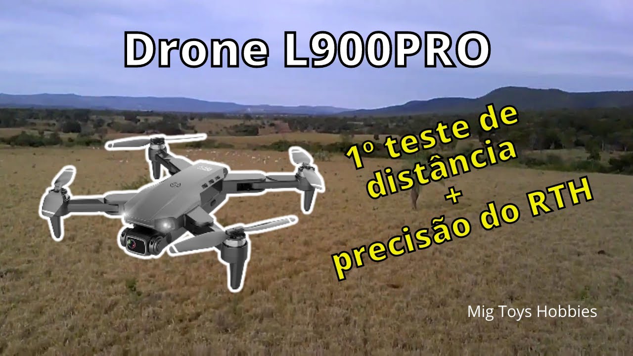 L900PRO Teste de distância + precisão do RTH drone barato para iniciante