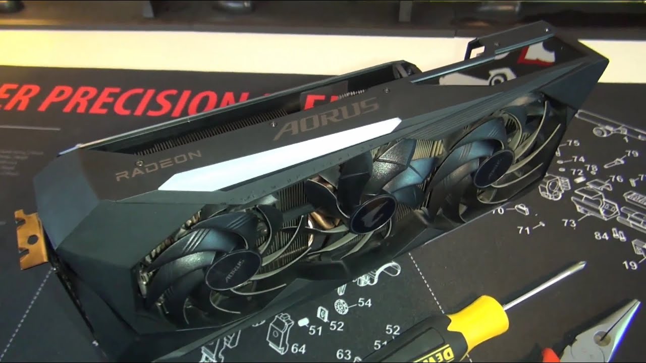 Замена термопрокладки видеокарты AORUS Radeon™ RX 6800XT Master 16 ГБ: руководство (HD)
