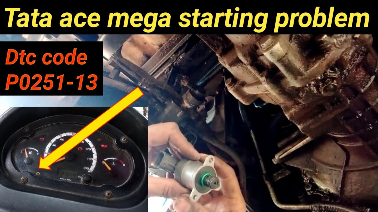 Tata Ace Mega starting problem / DTC code P0251-13 metering unit