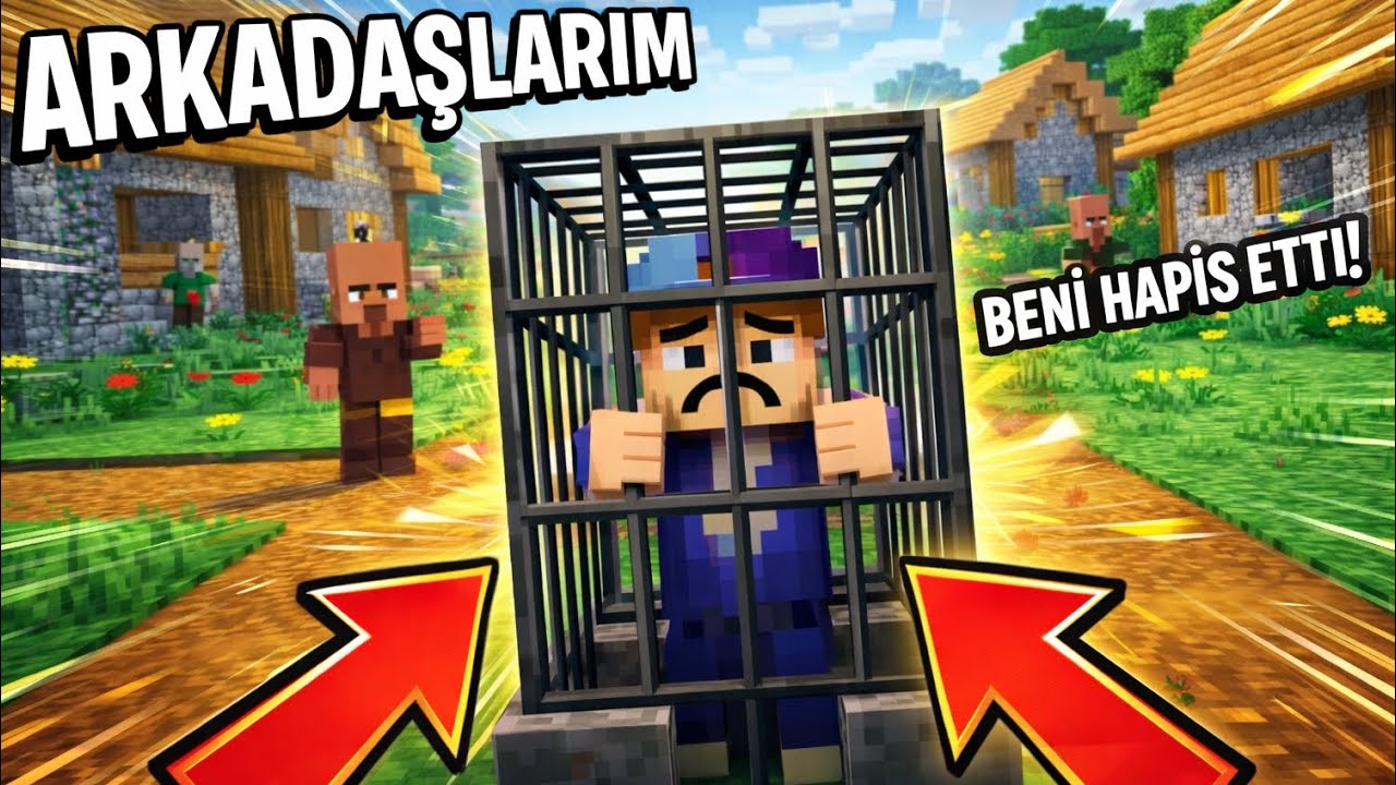Kendi Arkadaşım Tarafından Hapse Atıldım! - Kaçabildim mi? - minecarft