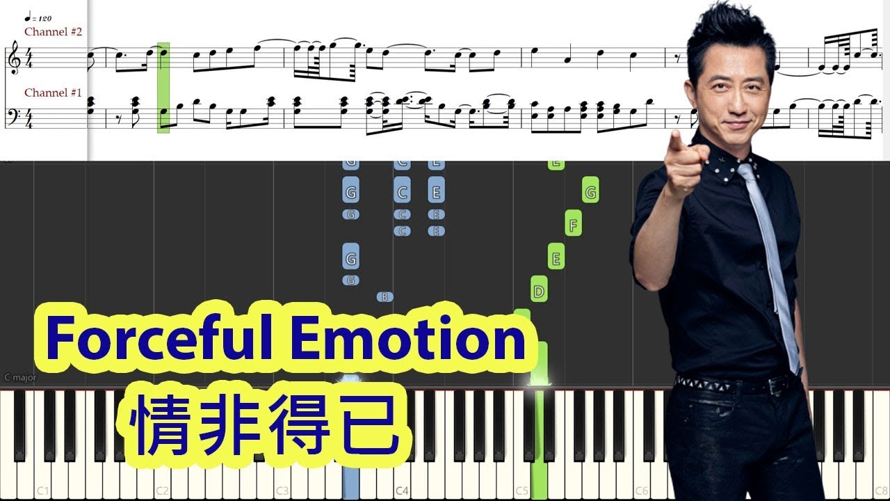 [Piano Tutorial] Forceful Emotion | 情非得已 - Harelm Yu Cheng Qin | 庾澄慶