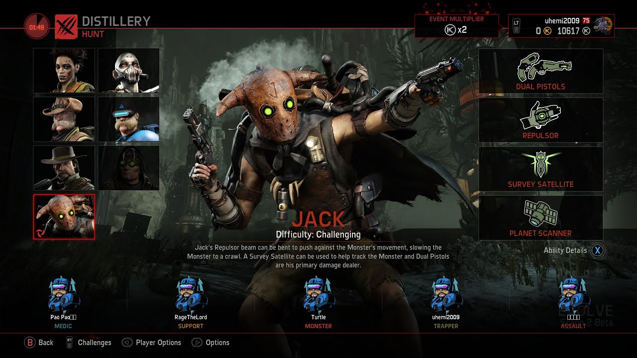 Jack Attack!! - Evolve Stage 2 2023 Gaemplay