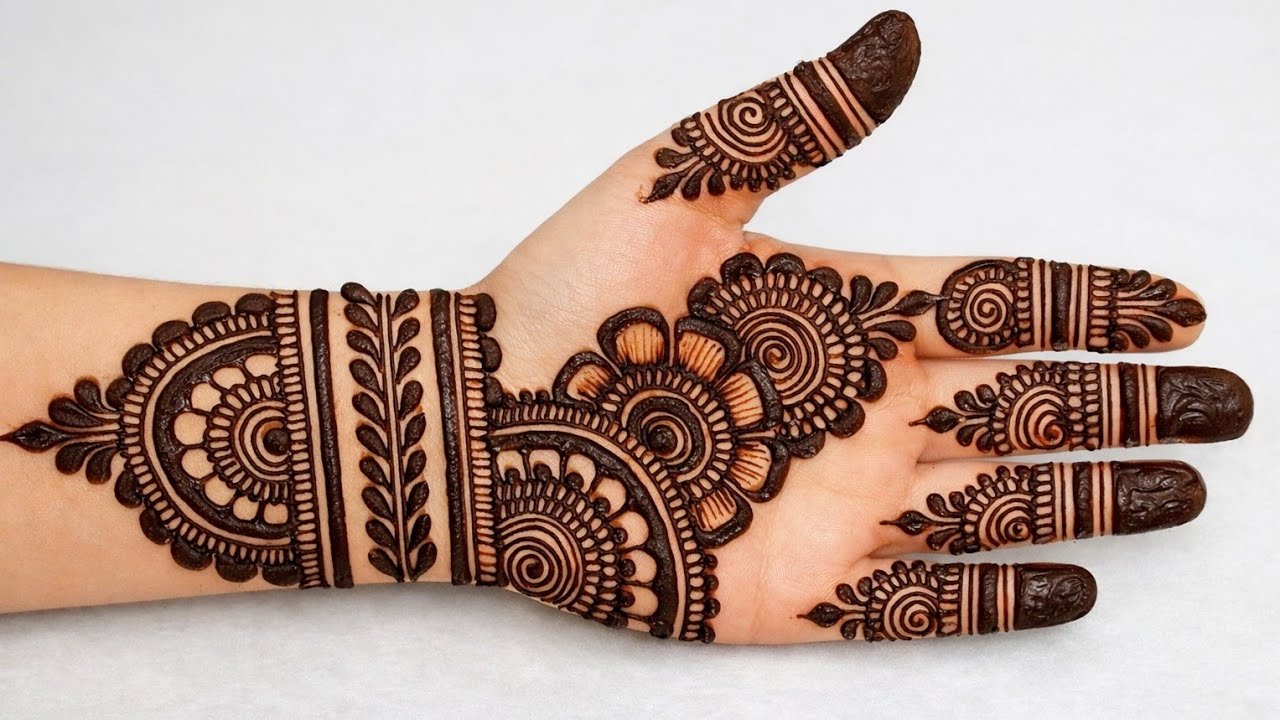 Easy beautiful front mehandi design | simple new Arabic mehandi design | mehandi design | mehandi 