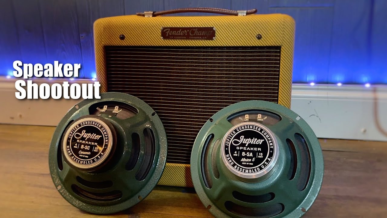 Fender 57 Custom Champ Speaker Shootout! Ceramic vs Alnico