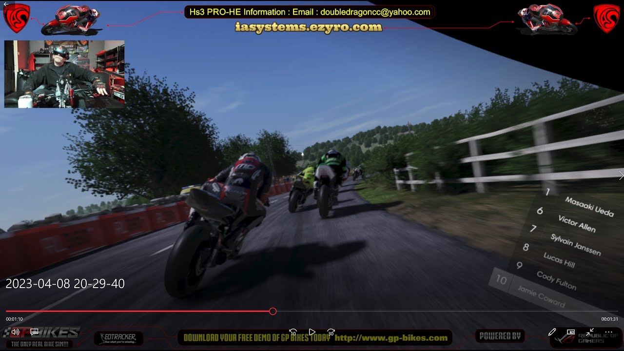 IOM TT2 VR in Headset veiw at last!!!!