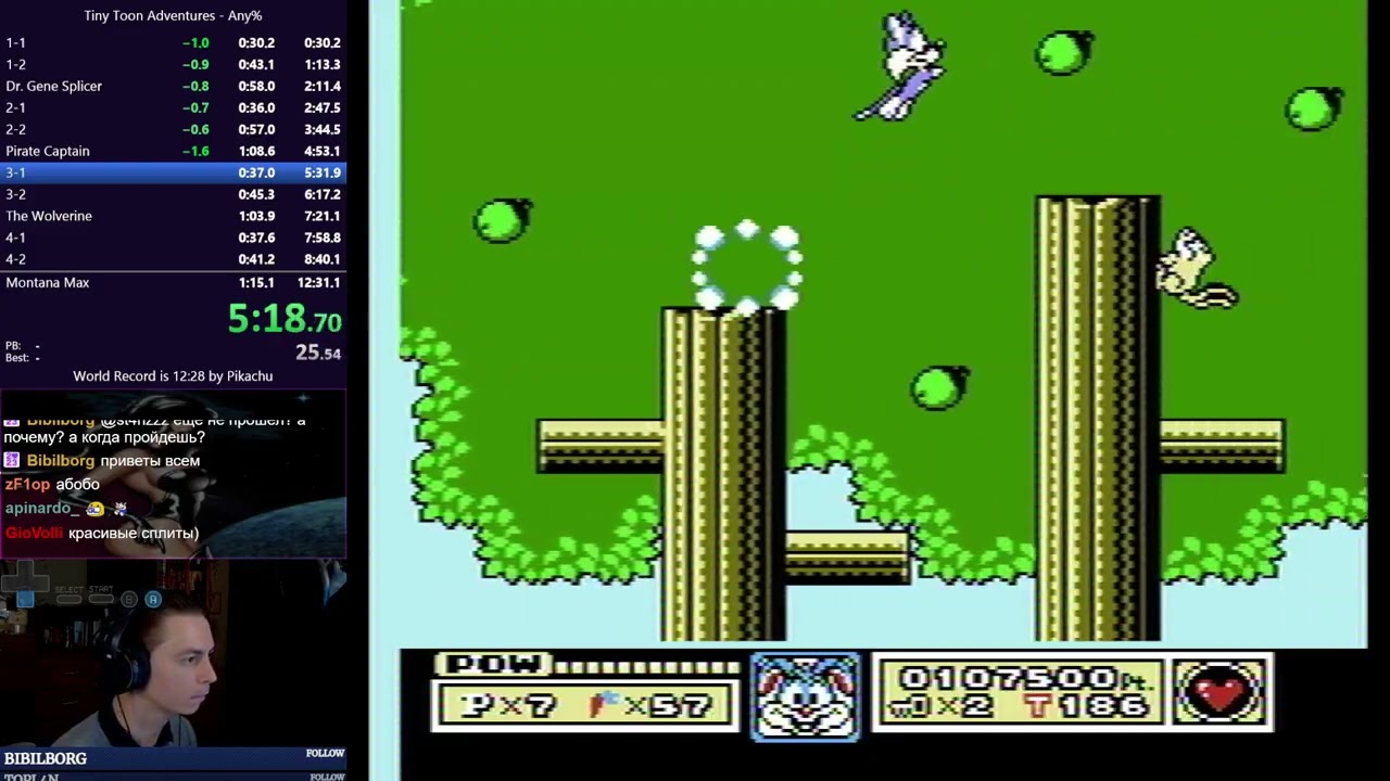 Tiny Toon Adventures in 12:21 (World Record)