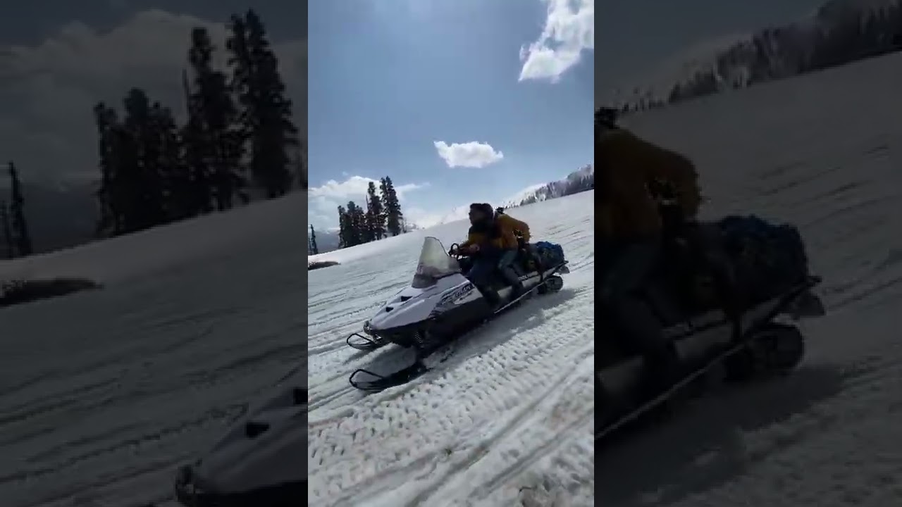 Snowmobile Ride At Kungdoor | Gulmarg Gandola Phase 1 (Part 2)