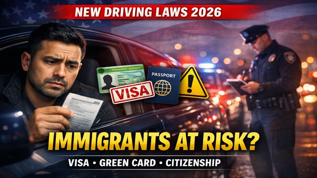 New Driving Laws 2026 for Immigrants | How Traffic Violations Affect Visa, Green Card & Citizenship