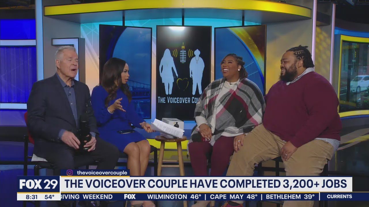 The Voiceover Couple have completed over 3,200 jobs | Good Day Philadelphia