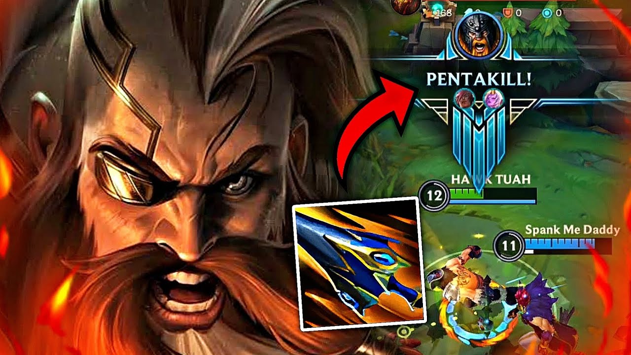 OLAF IS A MUST ABUSE CHAMPION IN PATCH 5.2C! (PENTAKILL) BEST BUILD & RUNES