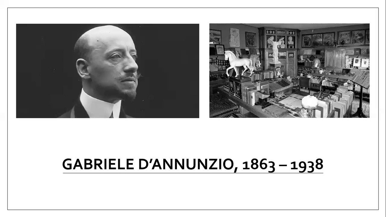 GABRIELE D’ANNUNZIO, introduzione all'autore: personalità, opere, poetica (01)