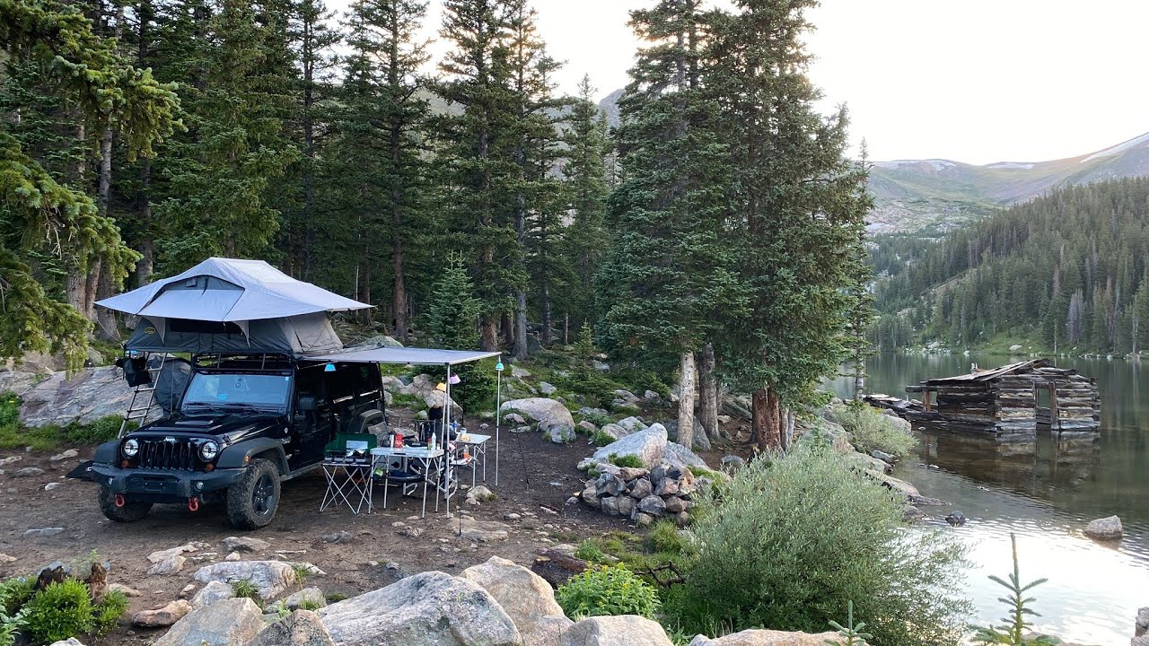 Overland camping at Chinns Lake Colorado.