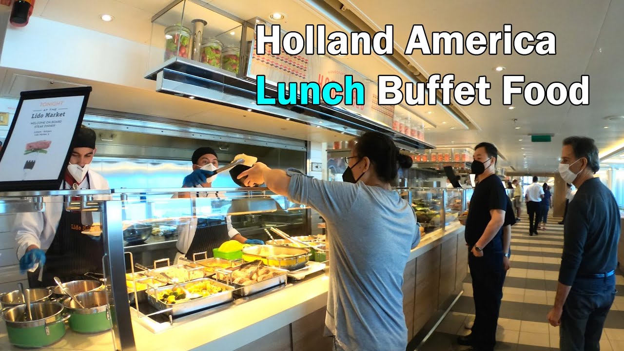 Holland America Buffet Lunch Food Tour (4K)