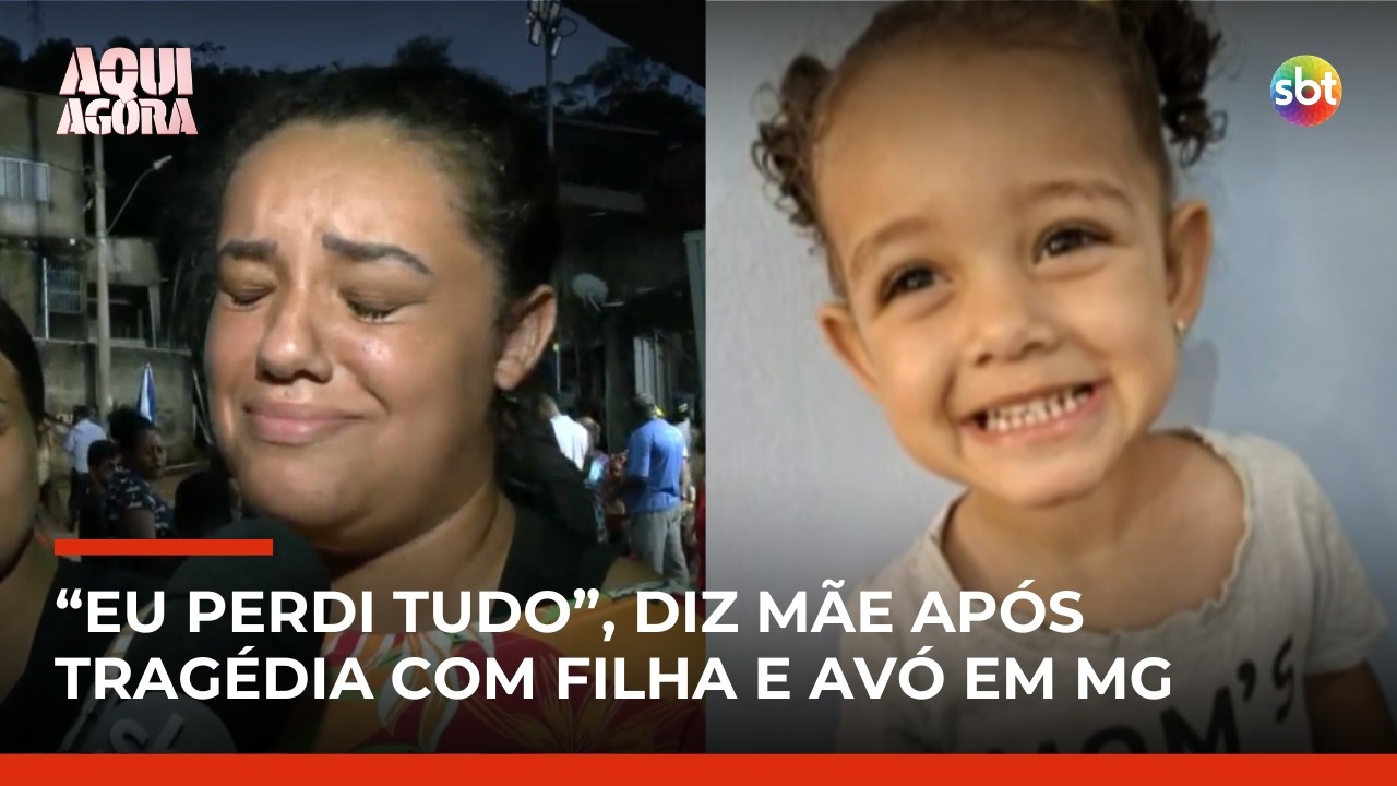 Moradora perde mãe e filha de 2 anos em desabamento em Juiz de Fora (MG) | #AquiAgora