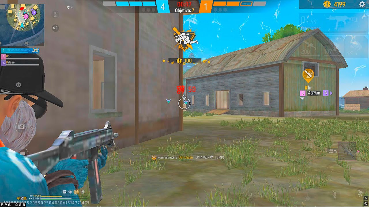 HIGHLIGHTS EM 4x4 APOSTADO! 🥋🏆 1366x768 Highlights PC Fraco Free Fire Ryzen 5 5600 RX 580 8 GB