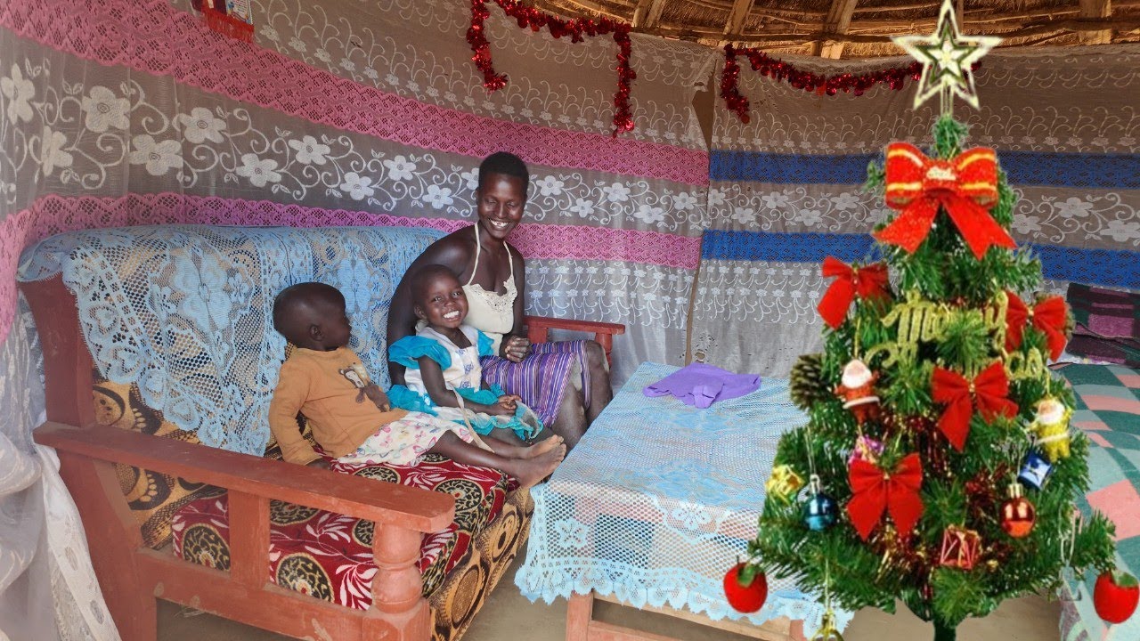 EP26: We decorated our house for Christmas 🏡Young African couple goals// African village life 