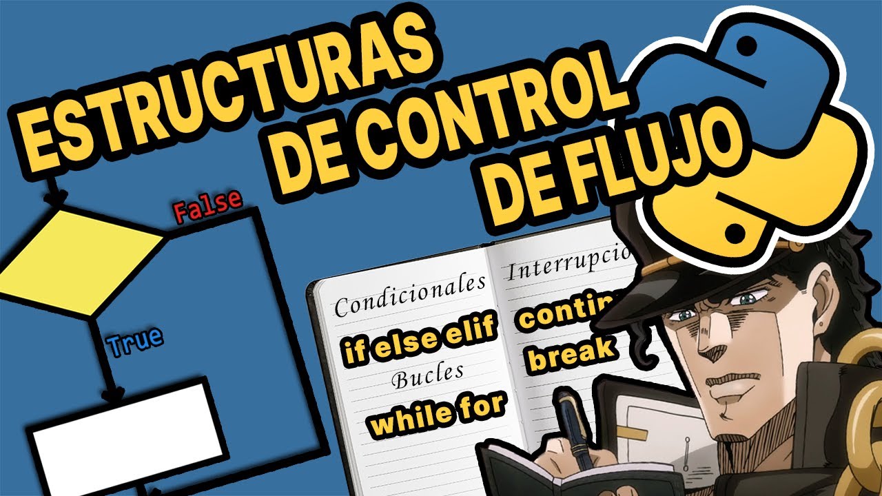 Estructuras de Control de Flujo en Python: if, else, elif, while, for, break, continue