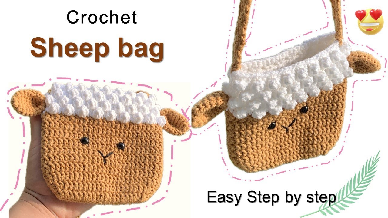 CROCHET SHEEP BAG 🐑 Simple guide for beginners ♡ Step by step