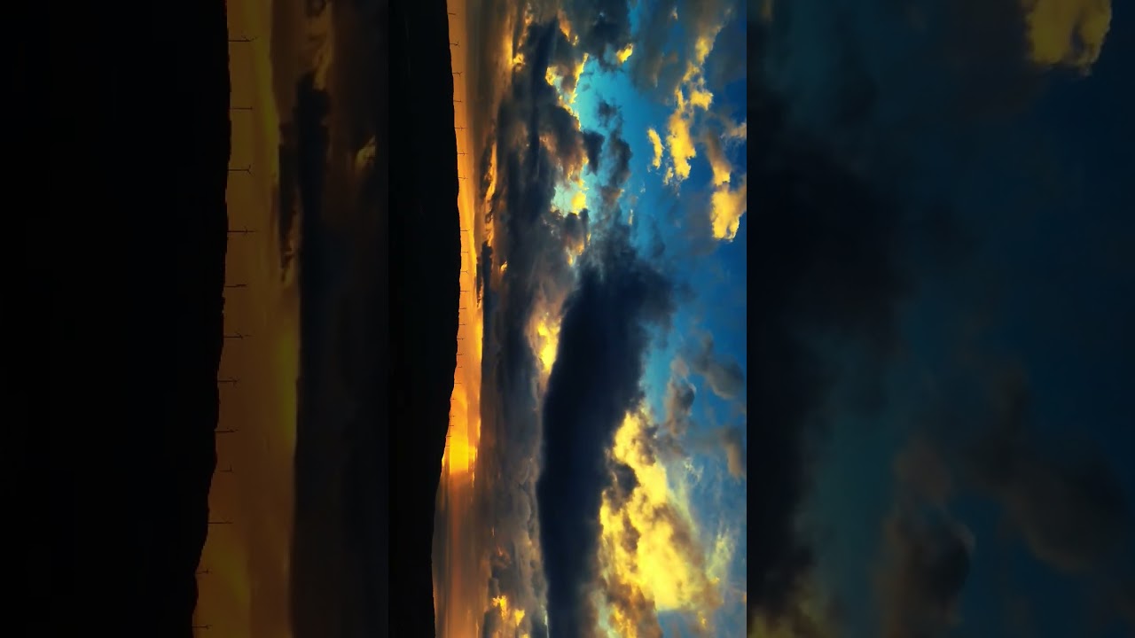 Drone therapy with clouds effect 