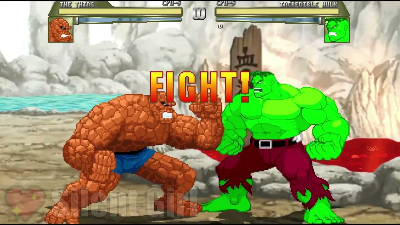 The Thing vs Hulk - Mugen Battle