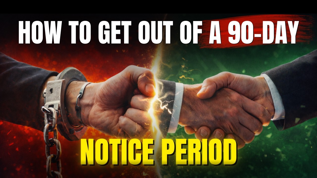 How I Negotiated Out of My 90-Day Notice Period (Step-by-Step Playbook) | Notice period 2.0