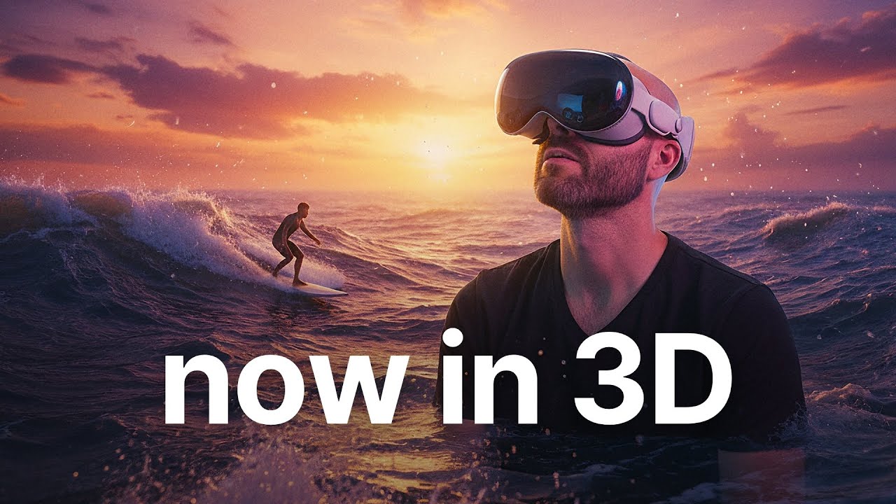 Это приложение превращает 2D-видео в пространственные на Apple Vision Pro