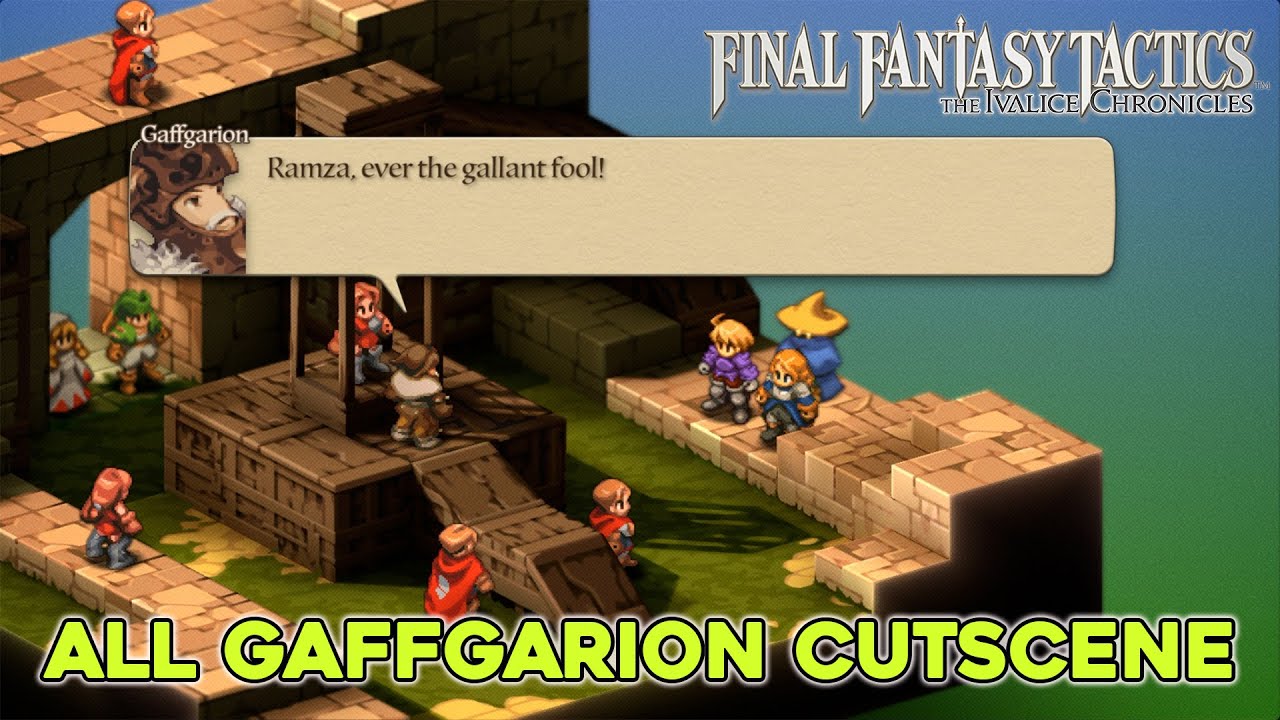 Final Fantasy Tactics the Ivalice Chronicles All Gaffgarion Cutscene