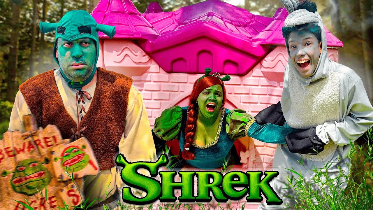 SHREK E BURRO SALVAM A PRINCESA FIONA! * Viramos a turma do Shrek