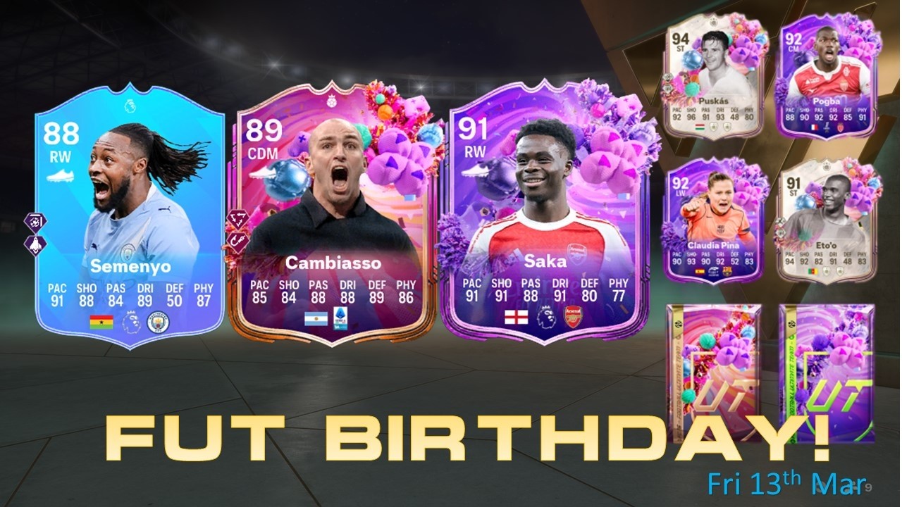 FC26 |   FUT Birthday Week 2 is OUTSTANDING!  Lots of GOOD Content!  Saka, Cambiasso and Semenyo!