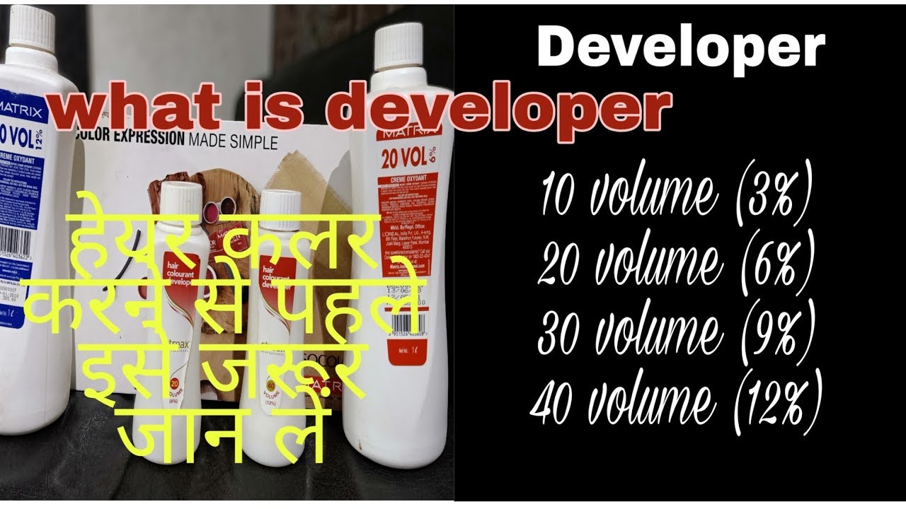 Why we use developer in hair colour/hair highlights