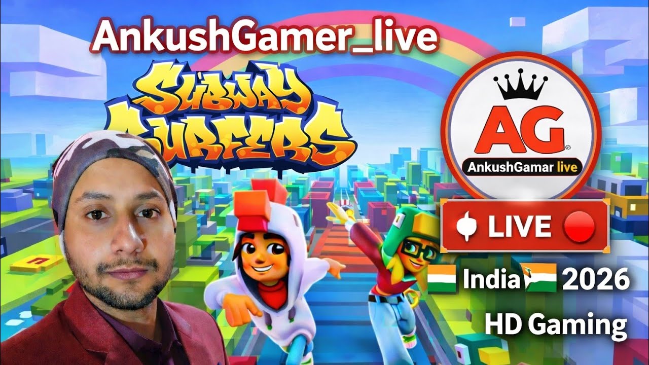 Subway surfers  live stream 🇮🇳 india 2026 HD video |   #viral trending #shortsfeed #new #games ||
